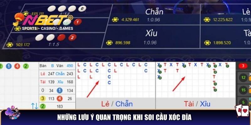 Những lưu ý quan trọng khi soi cầu xóc đĩa