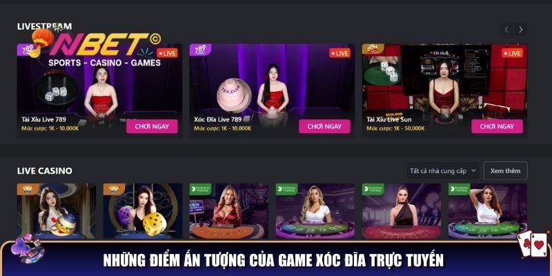 Những điểm ấn tượng của game xóc đĩa trực tuyến